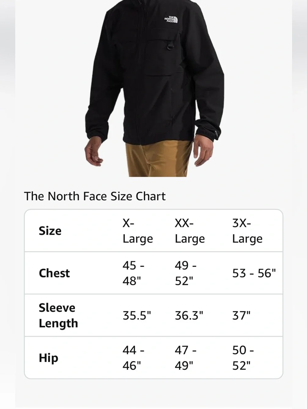 The North Face sleek black